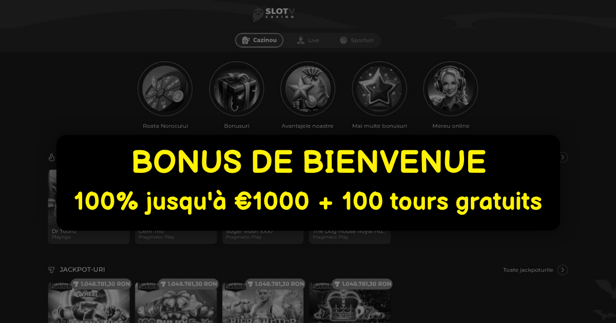 SlotV Casino : Les Meilleures Machines à Sous en Ligne et Bonus Mobile